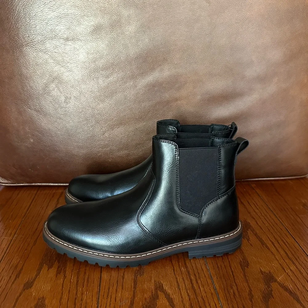 Sonoma Black Leather Chelsea Boots